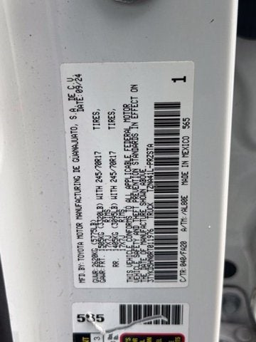 2024 Toyota Tacoma SR