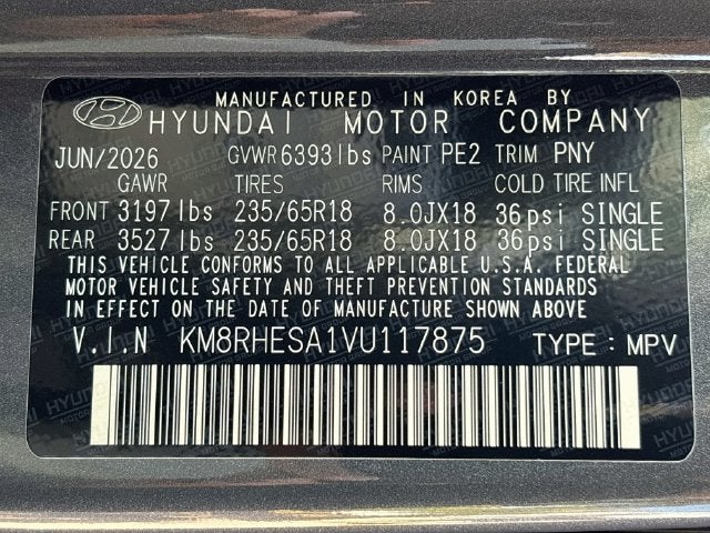 2027 Hyundai Palisade Hybrid SEL Premium 7P