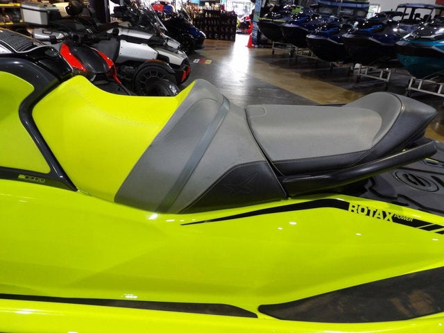 2019 Sea-Doo RXT-X 300 IBR & Sound System Neon Yellow And Lava Grey Base