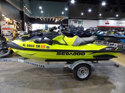 2019 Sea-Doo RXT-X 300 IBR & Sound System Neon Yellow And Lava Grey Base