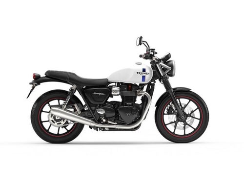 2018 Triumph Street Twin Crystal White Base