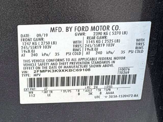 2019 Ford Edge Titanium