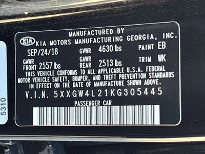 2019 Kia Optima SX Turbo