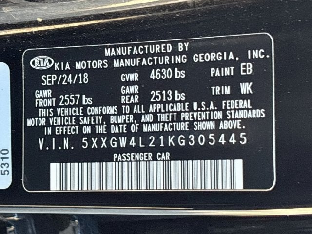 2019 Kia Optima SX Turbo