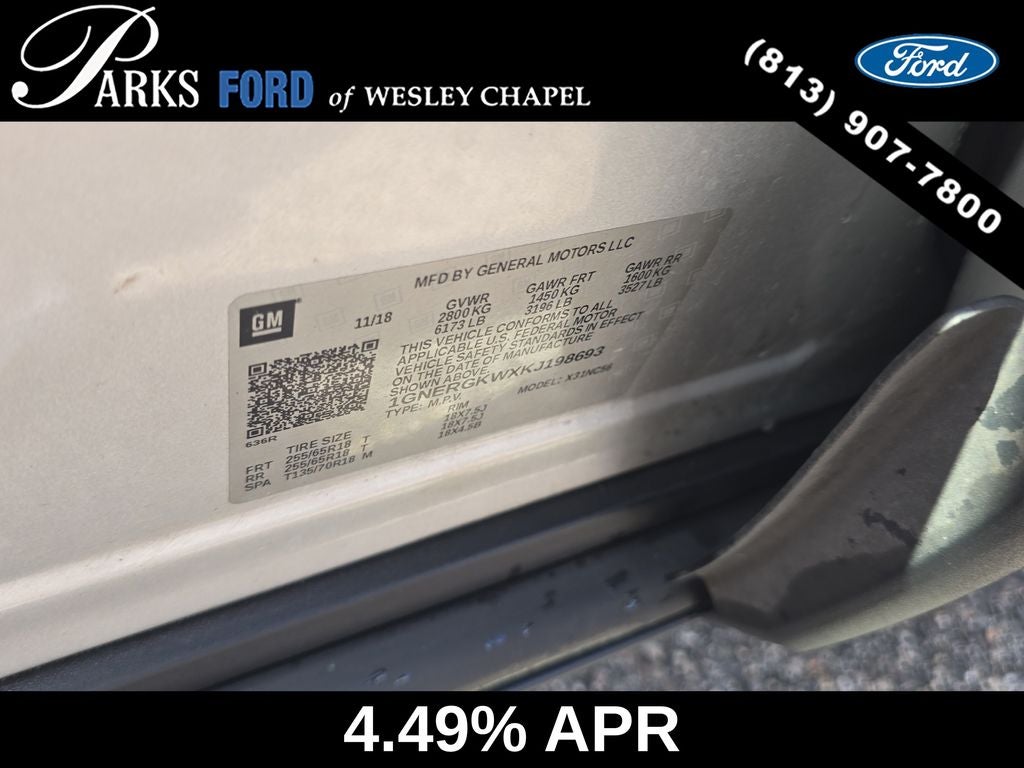 2019 Chevrolet Traverse LT Cloth w/1LT